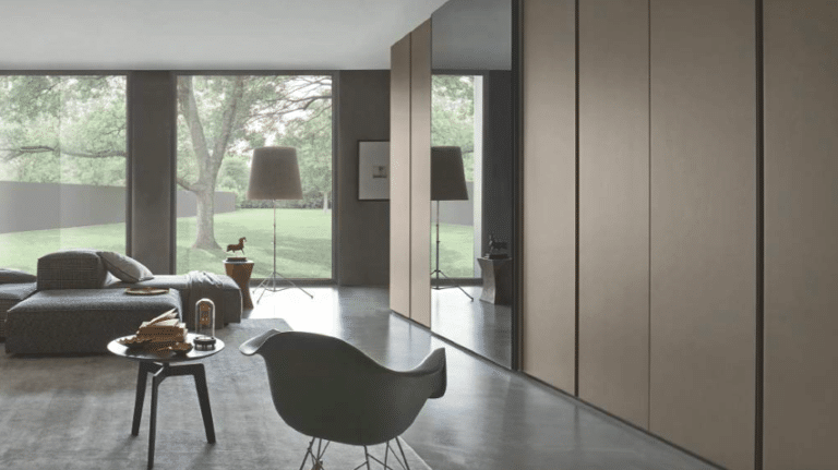 sangiacomo draaideurkast breccia taupe mat glas