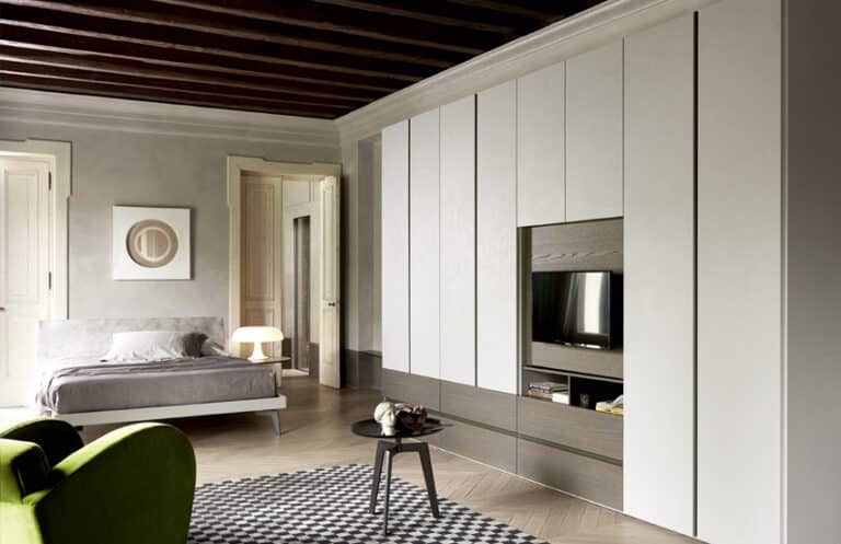 sangiacomo draaideurkast odeon wit taupe mat
